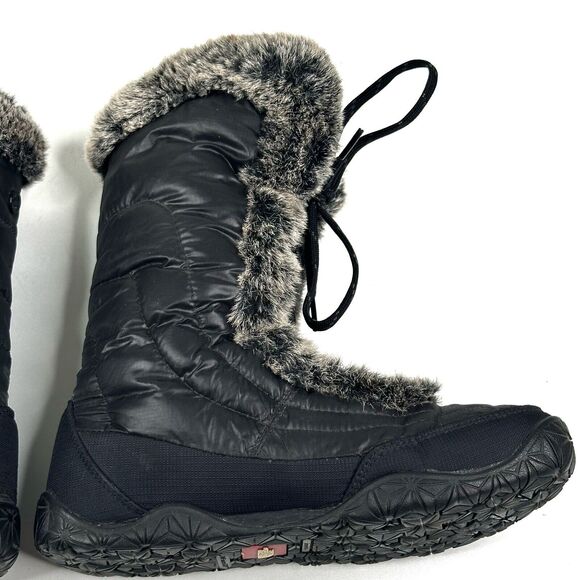 The North Face Appy Women's Winter Boots Black Quilted Puffer Goose Down Size 7 - Picture 7 of 14